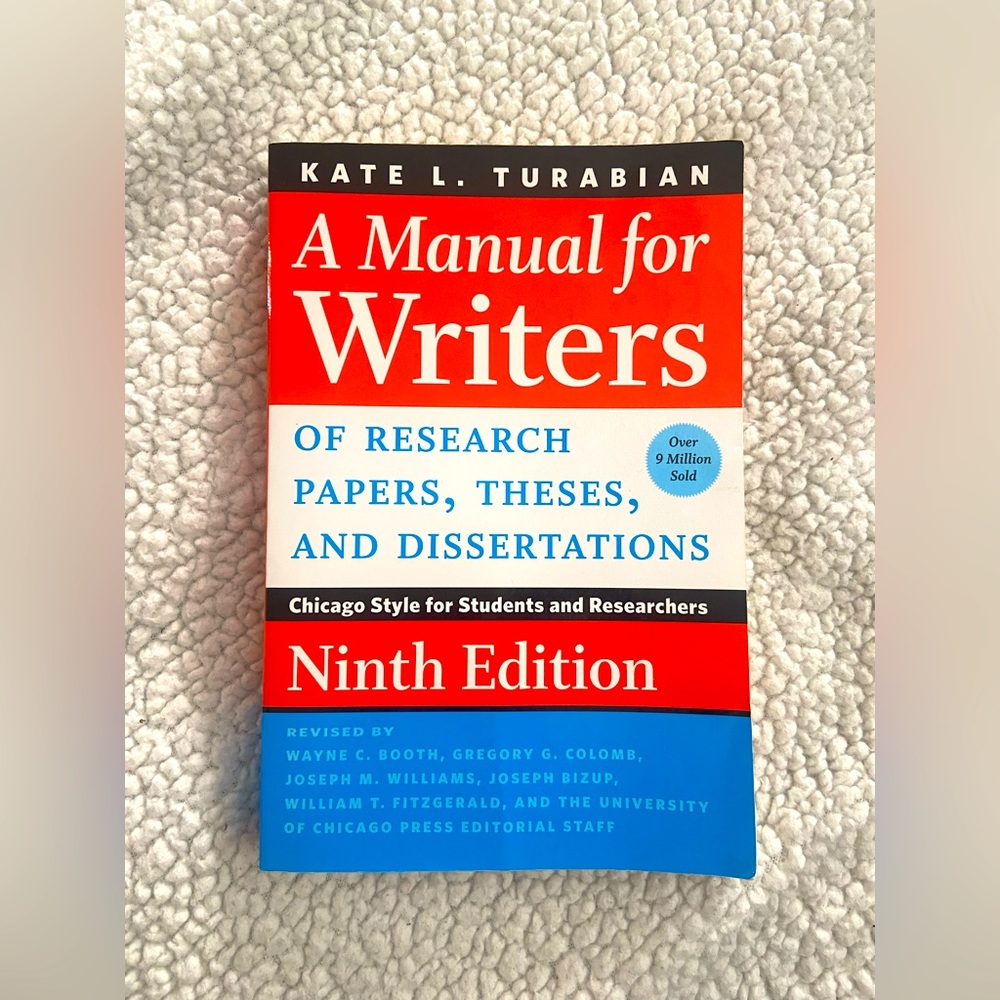 A Manual For Writers textbook